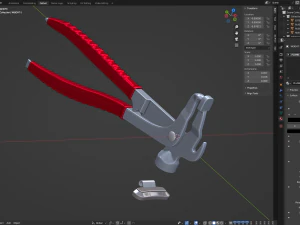 Wheel Balancing Weight Pliers 3D Model