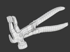 Wheel Balancing Weight Pliers 3D Model
