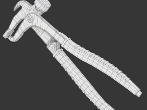 Wheel Balancing Weight Pliers 3D-Modell
