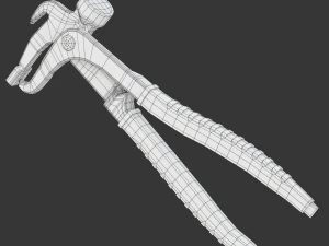 Wheel Balancing Weight Pliers 3D Model