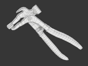 Wheel Balancing Weight Pliers 3D Model