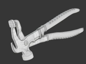 Wheel Balancing Weight Pliers 3D Model