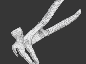 Wheel Balancing Weight Pliers 3D-Modell