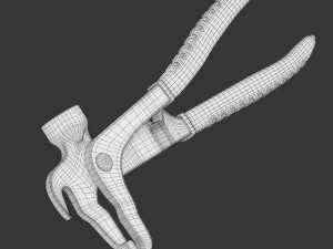 Wheel Balancing Weight Pliers 3D Model
