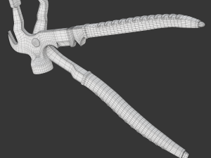 Wheel Balancing Weight Pliers 3D-Modell