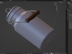 Lata de leite Modelo 3D
