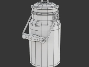 Lata de leite Modelo 3D