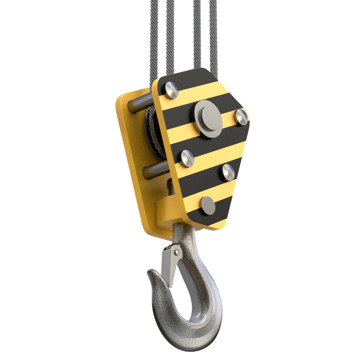 Crane Hook 3D Model .c4d .max .obj .3ds .fbx .stl .blend 
