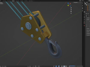 Crane Hook 3D Model