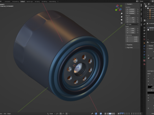 Oil Filter 3D 모델