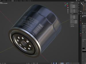 Oil Filter 3D 모델