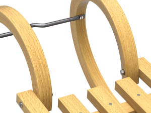 Wooden Sled 3D Model