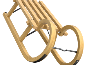 Wooden Sled 3D Model