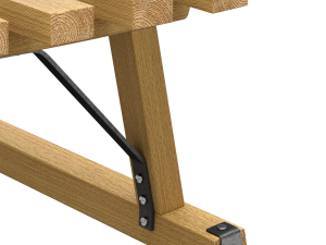 Wooden Sled 3D Model