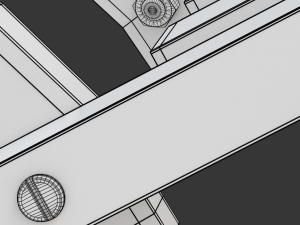 Wooden Sled 3D Model