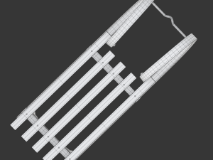 Wooden Sled 3D Model