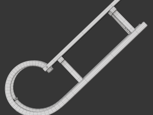 Wooden Sled 3D Model