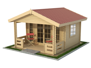 Garden Wooden Cabin 3D Model