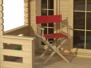 Garden Wooden Cabin 3D Model