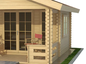 Garden Wooden Cabin 3D Model