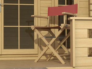 Garden Wooden Cabin 3D Model
