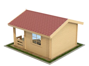 Garden Wooden Cabin 3D Model