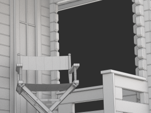 Garden Wooden Cabin Model 3D