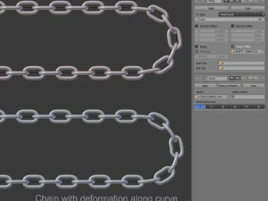 Editable Chains 3D Model