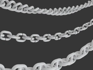 Editable Chains 3D Model