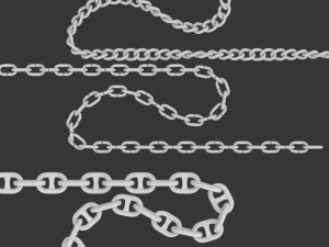 Editable Chains 3D Model