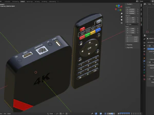 TV-Box multimediale Modello 3D