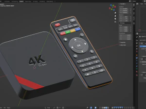 TV-Box multimediale Modello 3D