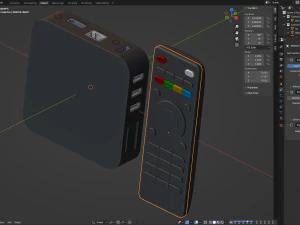 TV-Box multimediale Modello 3D