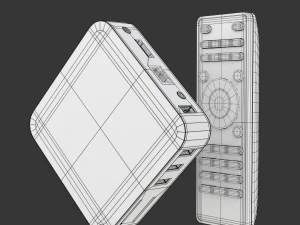 TV-Box multimediale Modello 3D