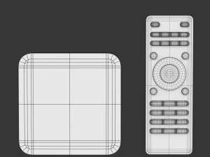 TV-Box multimediale Modello 3D
