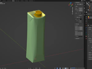 Juice Carton Box 3D Model