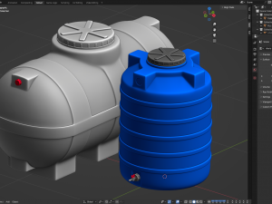 Plastic Water Storage Tanks 3Dモデル
