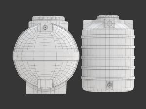 Plastic Water Storage Tanks 3Dモデル