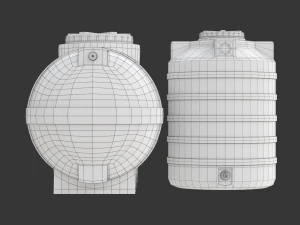 Plastic Water Storage Tanks 3D Model