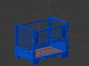 Collapsible Transportation Box Pallet 3D Model