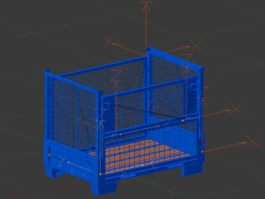 Collapsible Transportation Box Pallet 3D Model