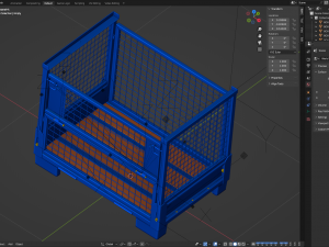 Collapsible Transportation Box Pallet 3D Model