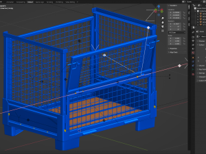 Collapsible Transportation Box Pallet 3D Model