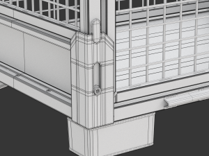Collapsible Transportation Box Pallet 3D Model