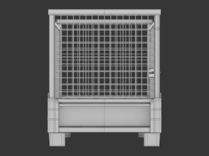 Collapsible Transportation Box Pallet 3D Model