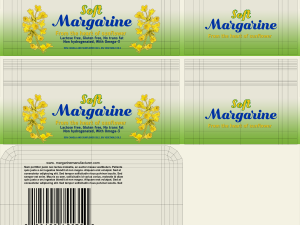 Full Margarine Box 3D Model