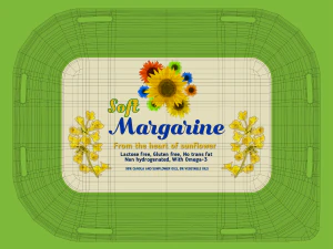 Full Margarine Box 3D Model
