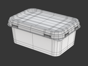 Full Margarine Box 3D Model