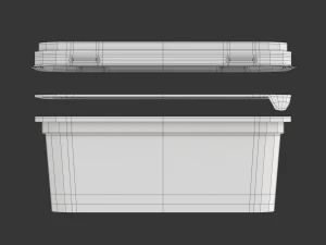 Full Margarine Box 3D Model