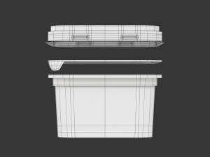 Full Margarine Box 3D Model